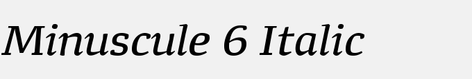 Minuscule 6 Italic